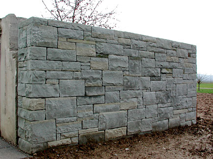 Gartenanlage EFH Sandsteinmauerwerk